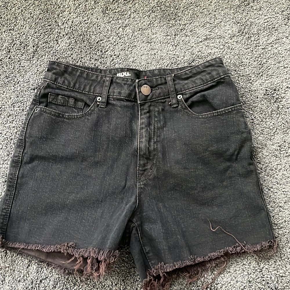 BDG high rise jean shorts 27